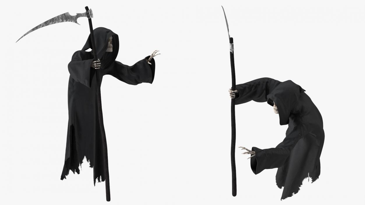 3D Grim Reaper Flying Pose model