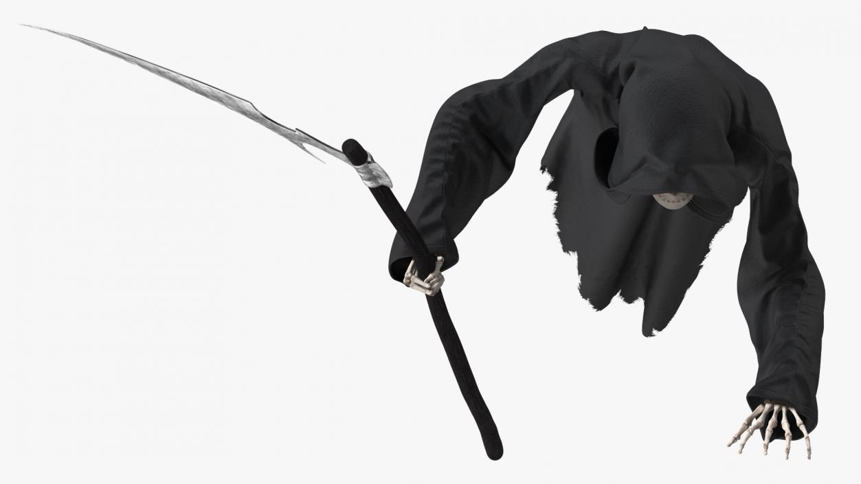 3D Grim Reaper Flying Pose model