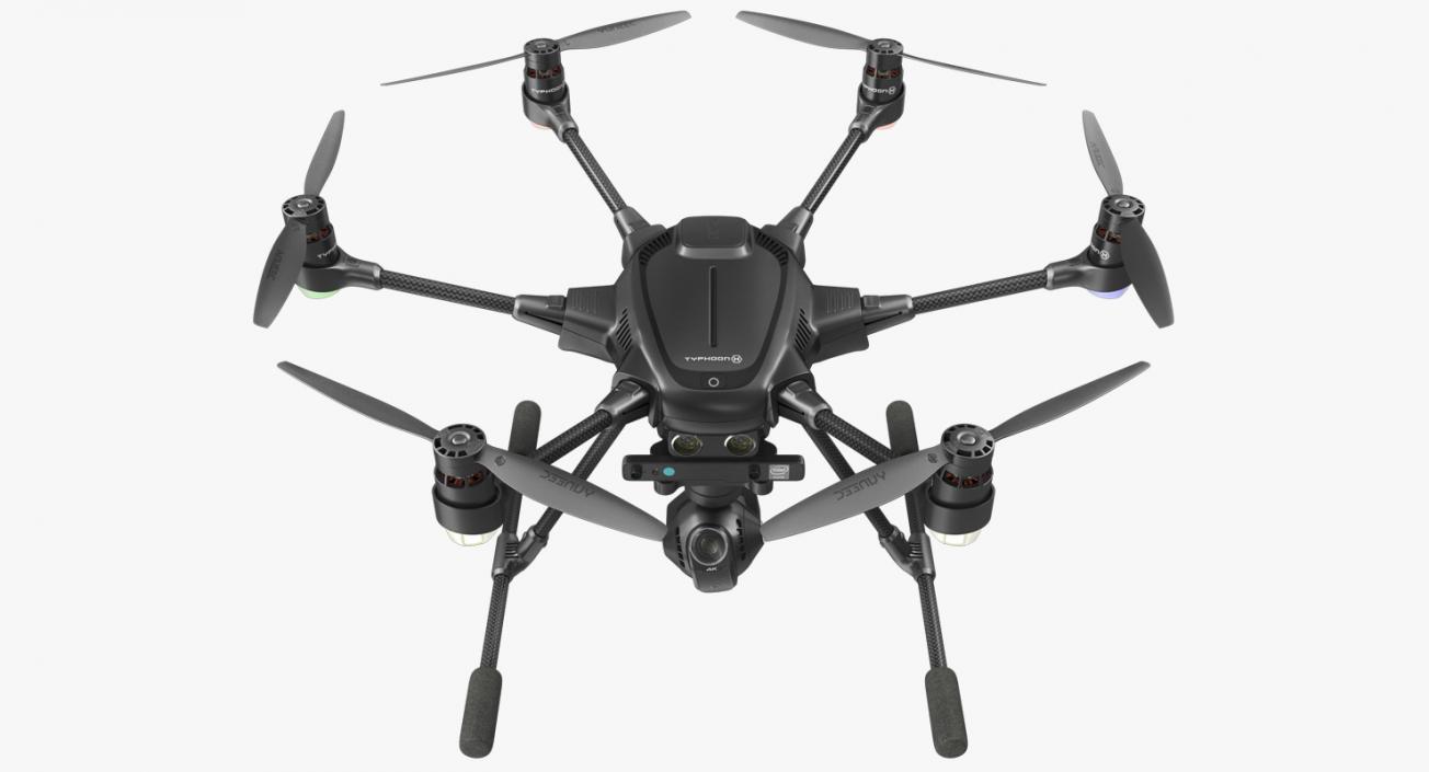 Hexacopter Yuneec Typhoon H Rigged 3D model