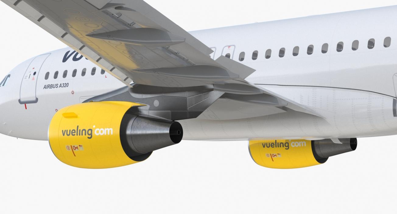 3D model Airbus A320 Vueling Airlines Rigged