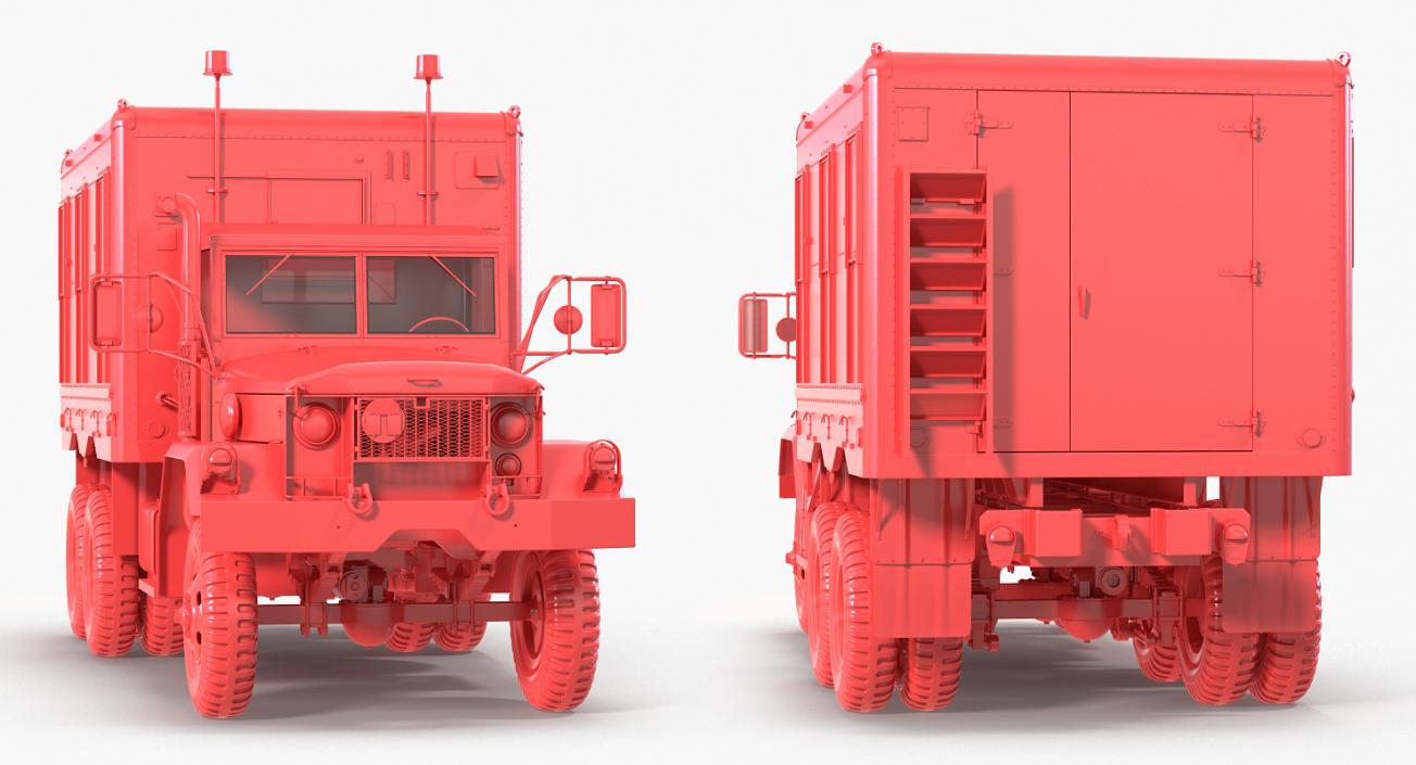 3D model M109 Shop Van Desert
