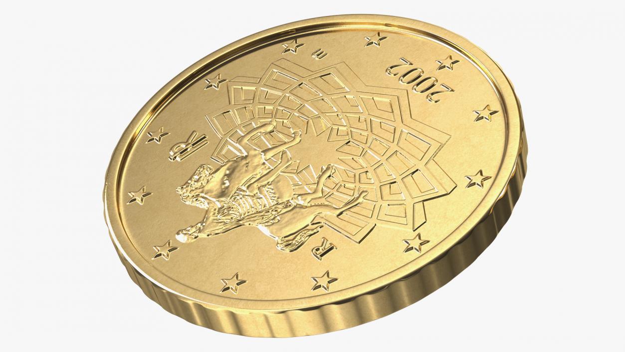 3D Golden Coins Stack model