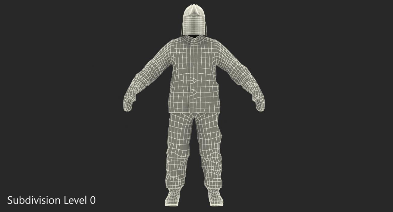 3D model Aluminized Fire Proximity Suit
