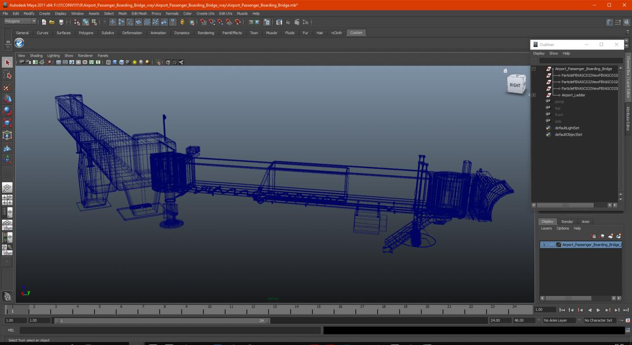 3D Airport Passenger Boarding Bridge model