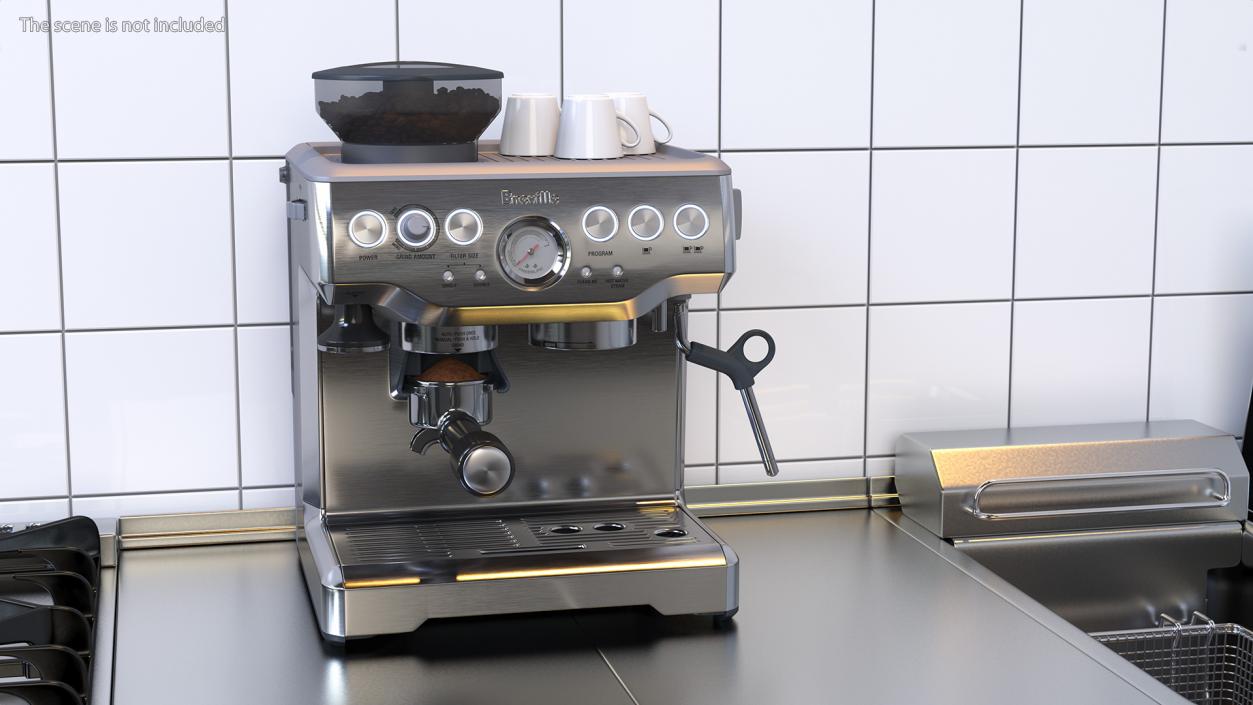 3D Breville Barista Express Espresso Machine