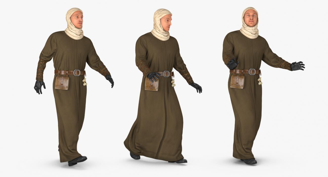 Medieval Man Rigged 3D model