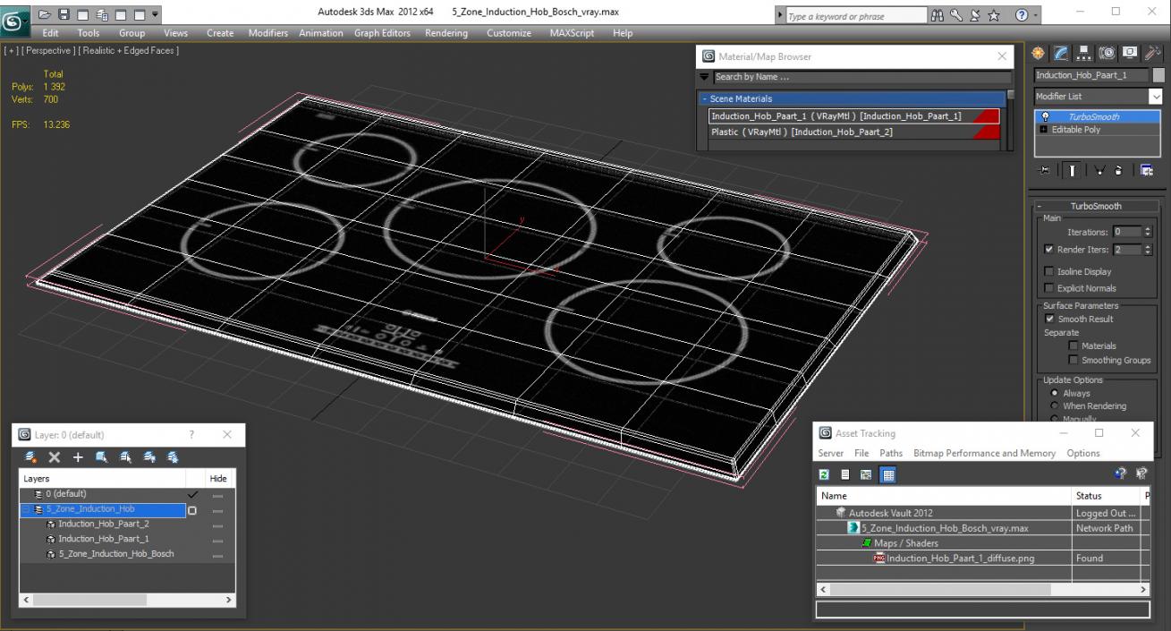 3D 5 Zone Induction Hob Bosch