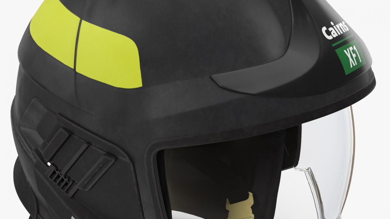 3D Cairns XF1 Fire Helmet Black model
