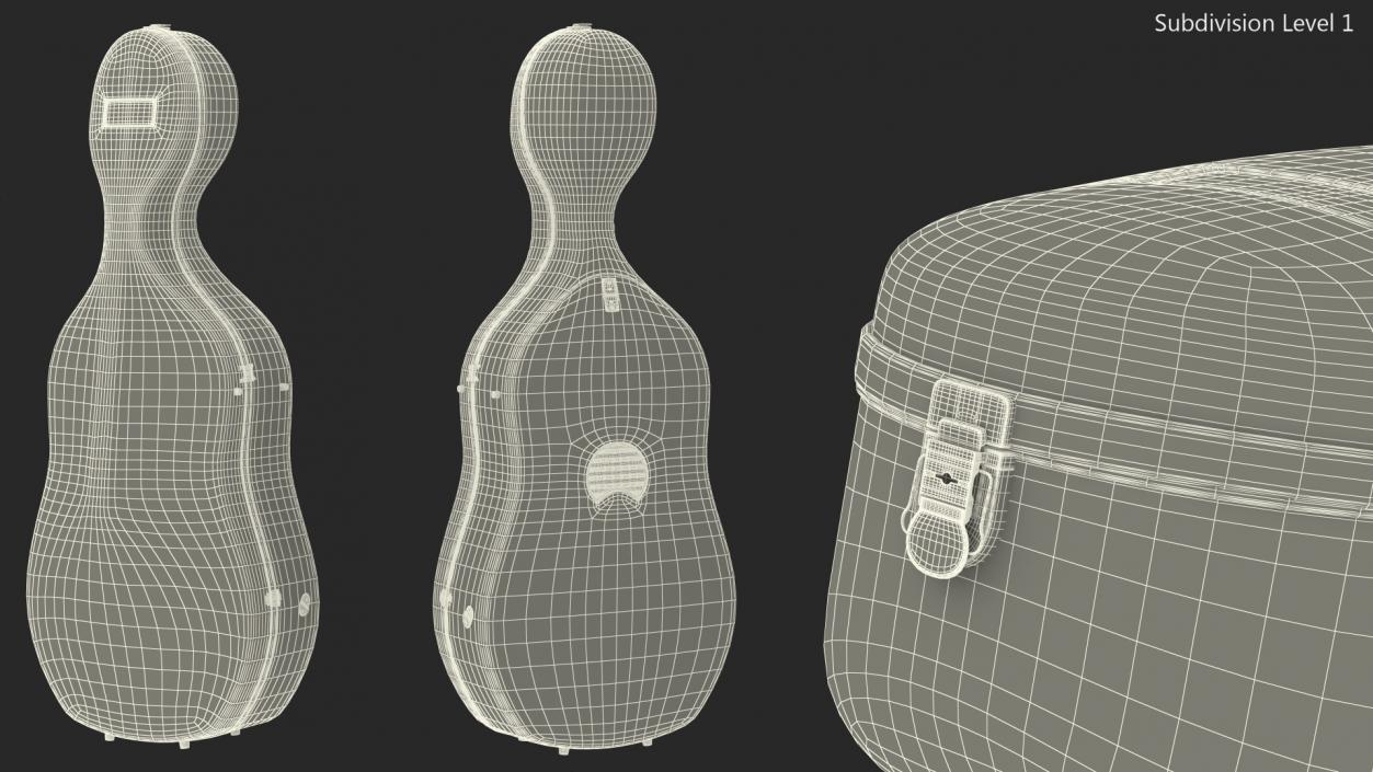 3D model Classic Cello Case Closed