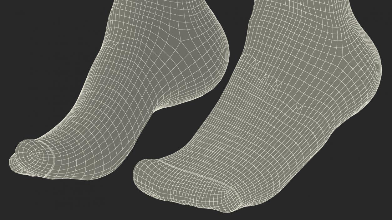 3D Long Socks Nike Grey on The Foot Standing Toes