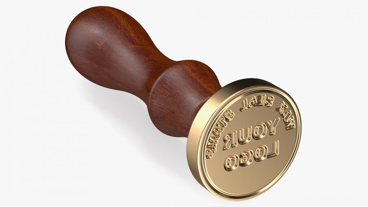 3D model Brass Wax Seal Stamp