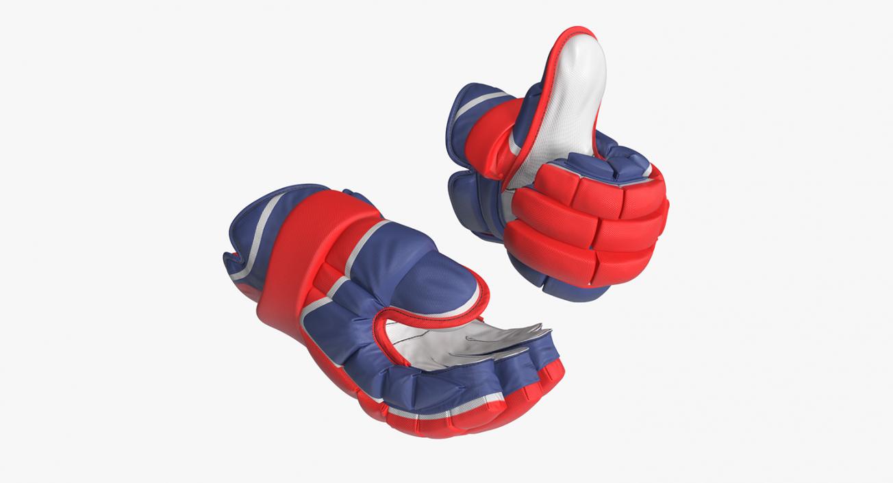 3D model Hockey Gloves Rigged