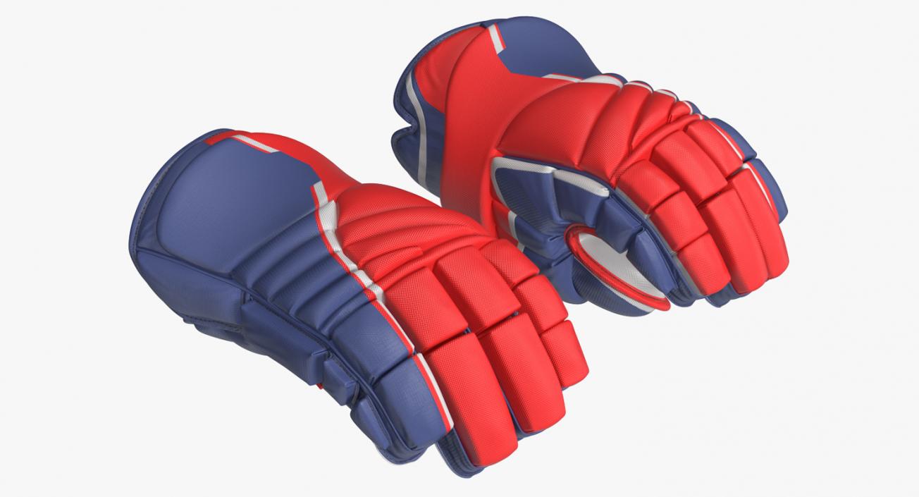 3D model Hockey Gloves Rigged