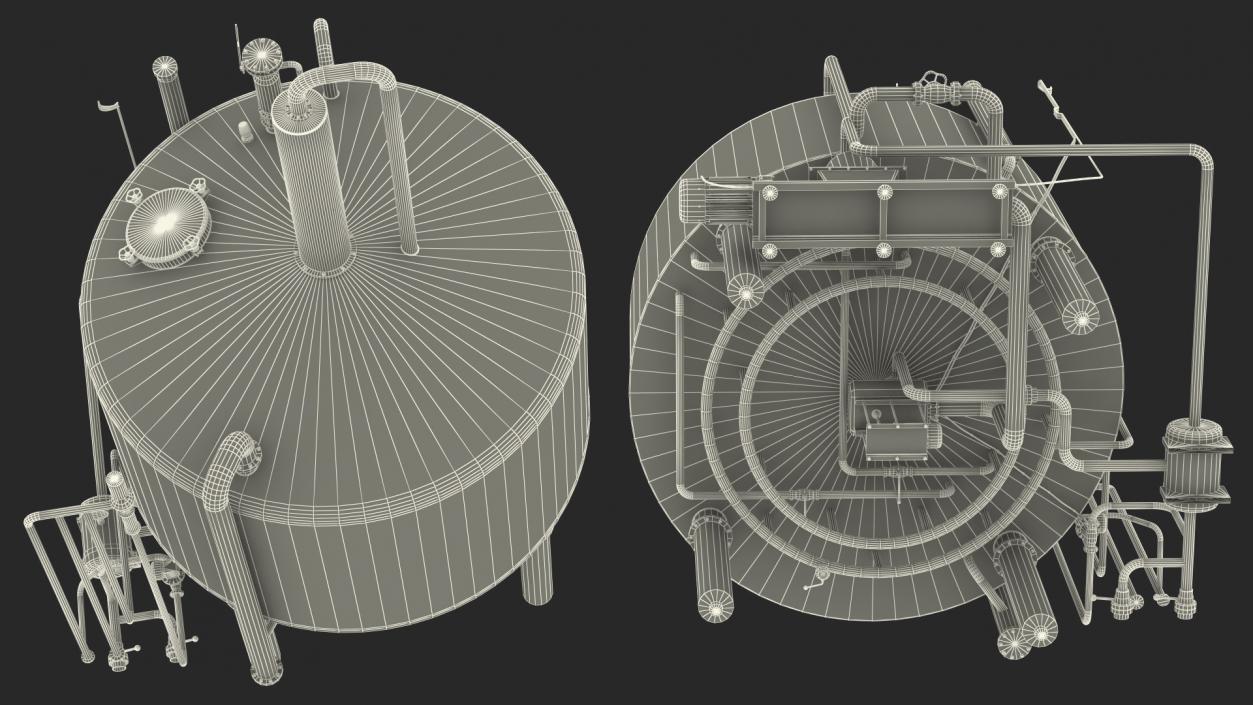 Whisky Distillation Equipment 3D model
