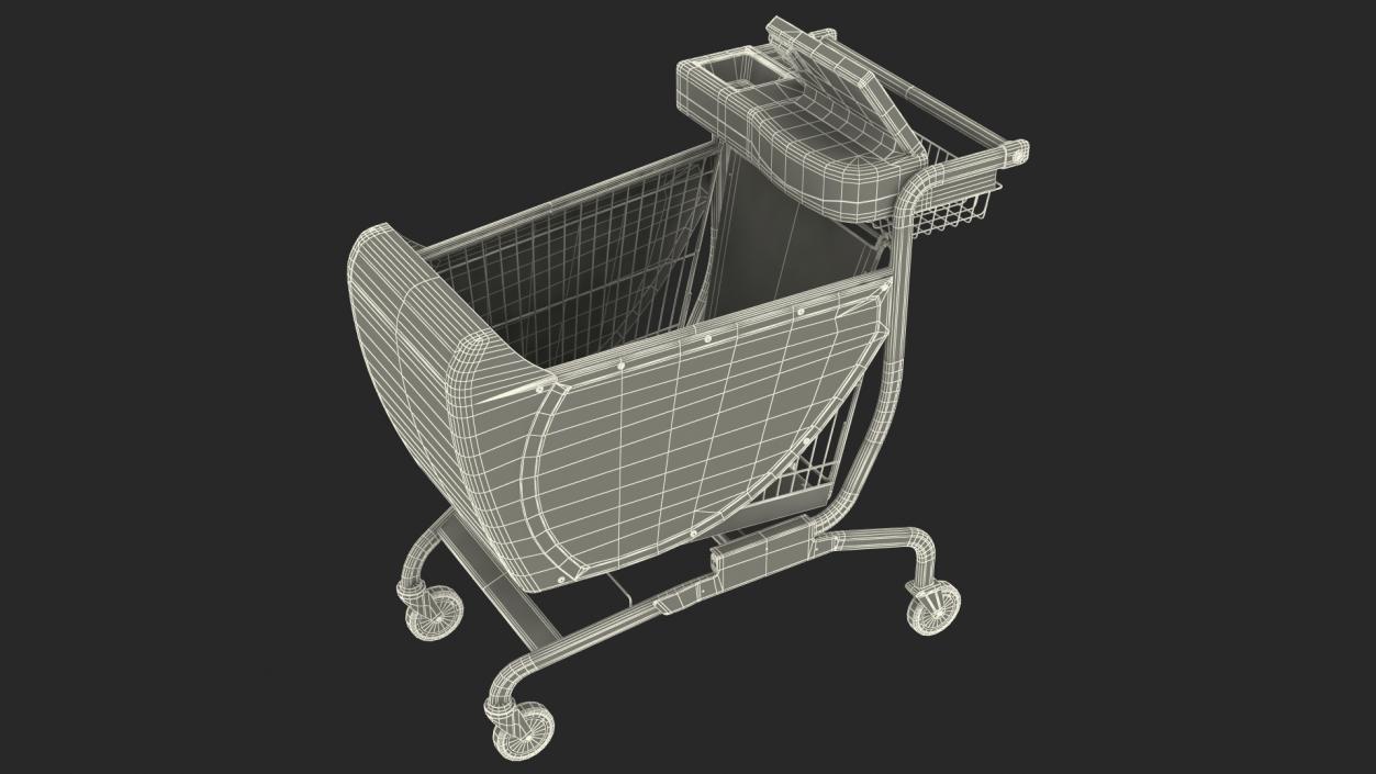Smart Shopping Cart 3D model