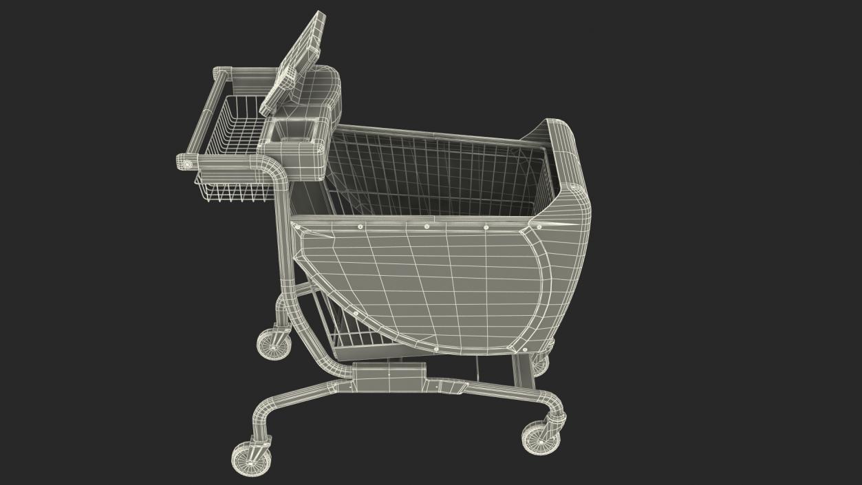 Smart Shopping Cart 3D model
