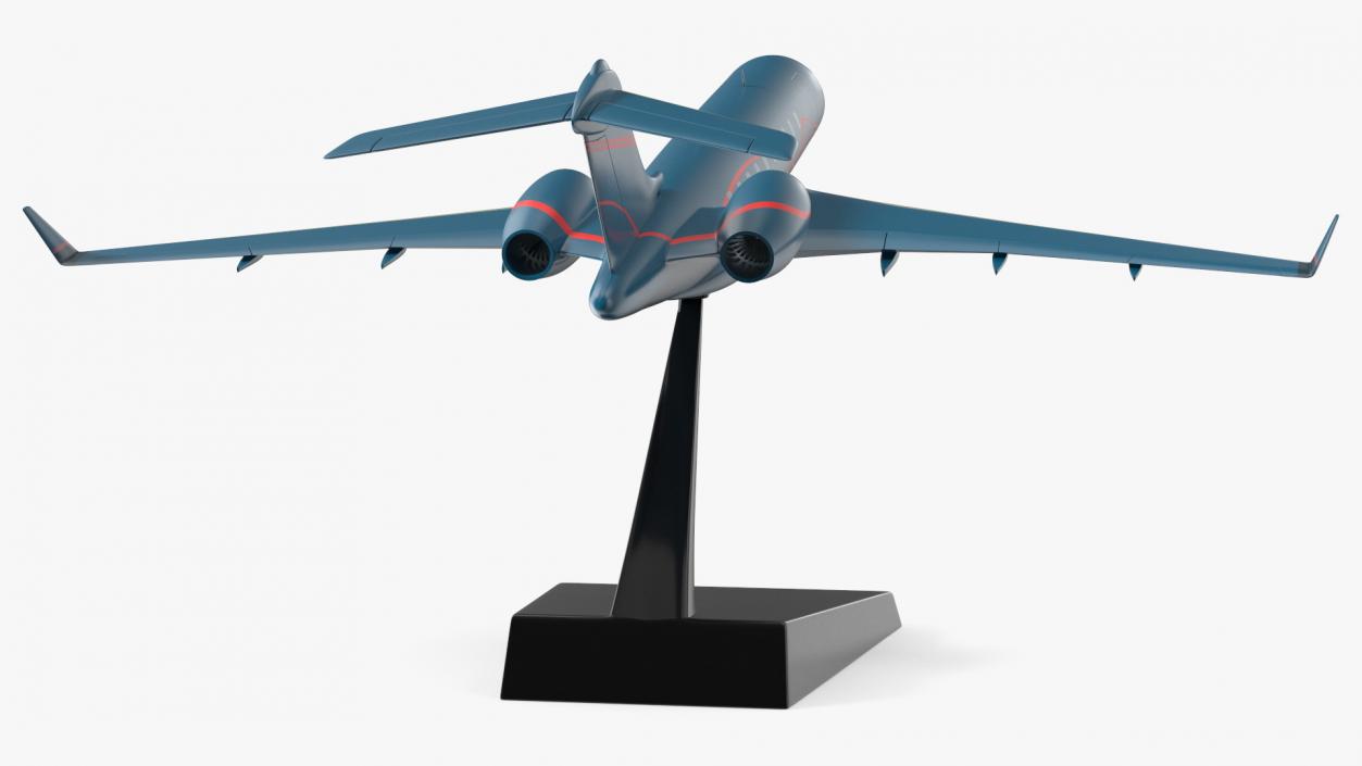 3D model Business Jet Scale Model with Stand