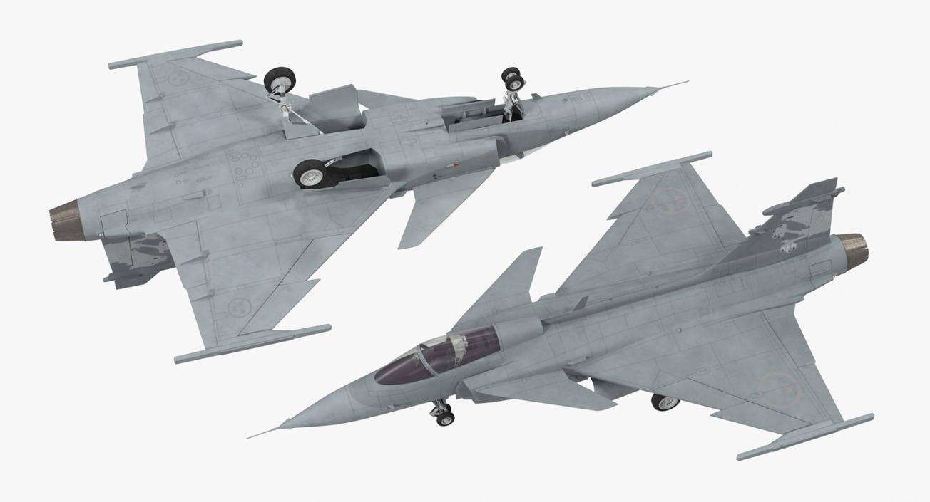 3D Saab JAS 39 Gripen model