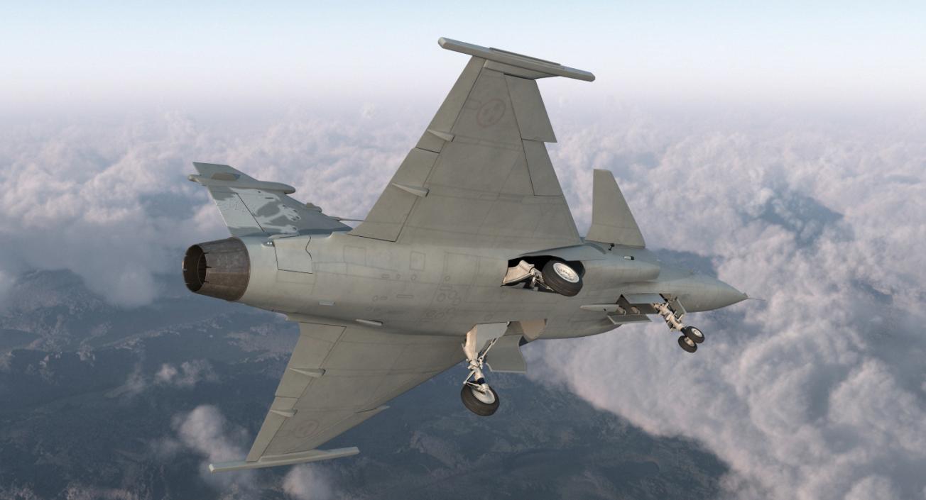 3D Saab JAS 39 Gripen model