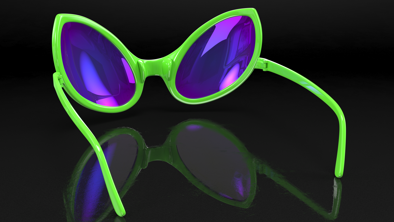 3D Alien Eye Shape Design Sunglasses model