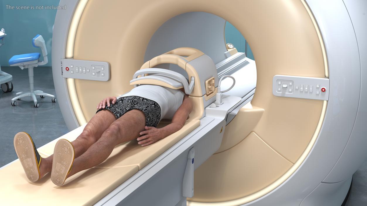 MRI Scanner Philips with Patient 3D