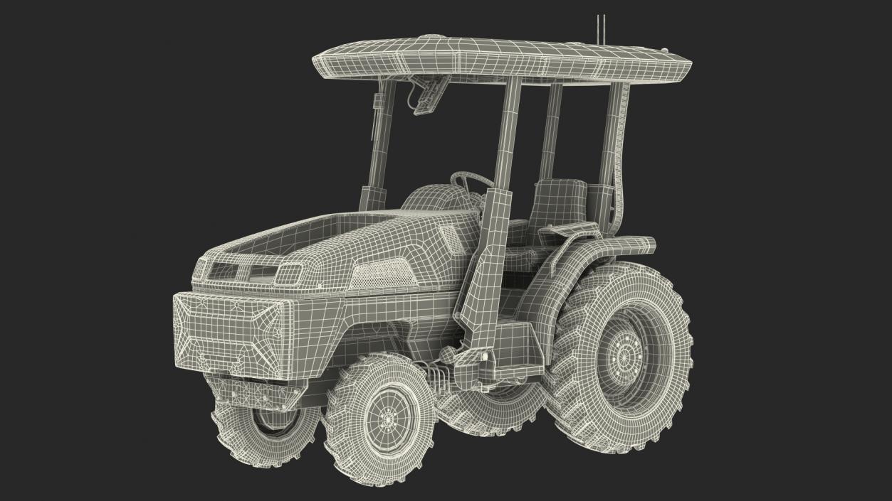 3D model Monarch Self Driving Electric Tractor Dusty Rigged