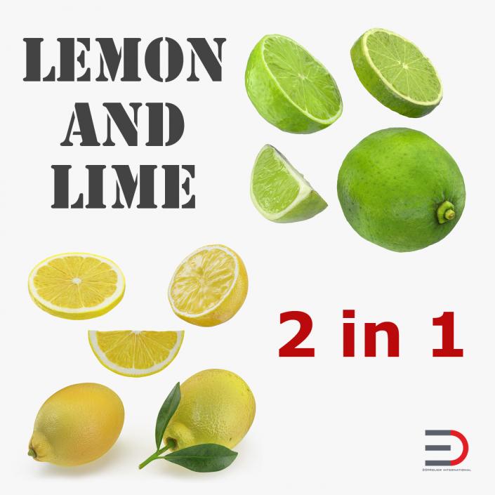 3D model Lemon and Lime Collection