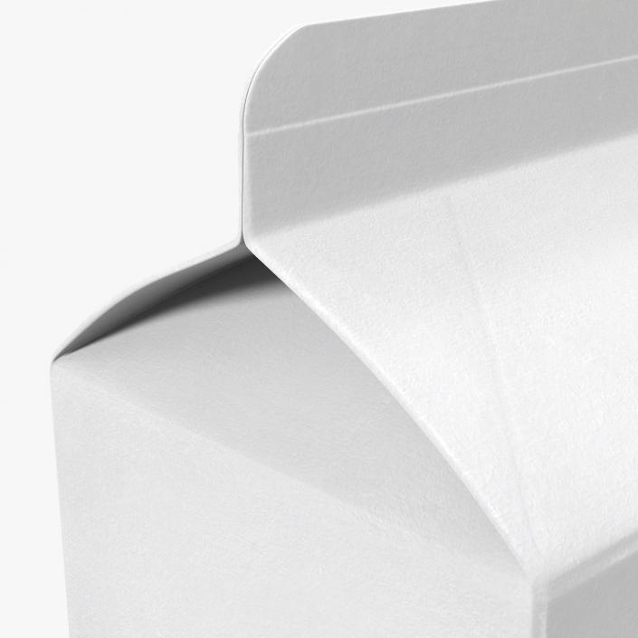3D Pint Milk Carton Generic Template model