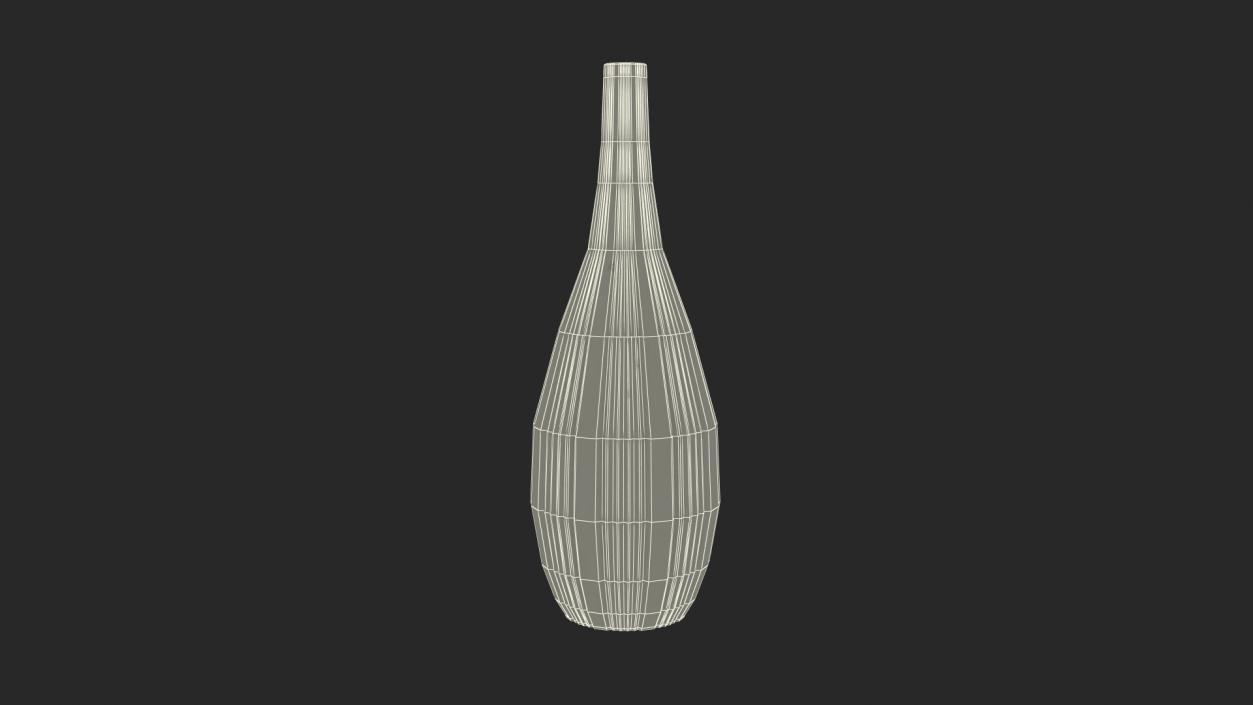 3D model Tall Ceramic Fashion Vase