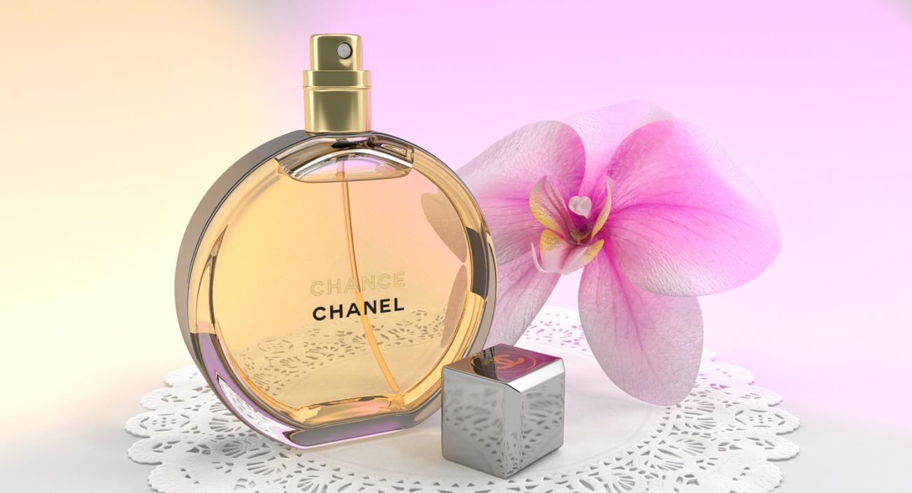 3D Chanel Chance Eau Parfum Vaporisateur Parfum Bottle