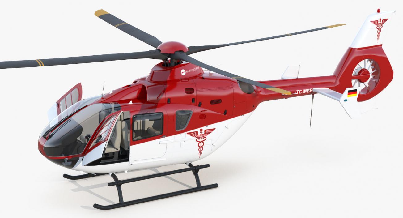 3D Rigged Air Ambulance Helicopters Collection model