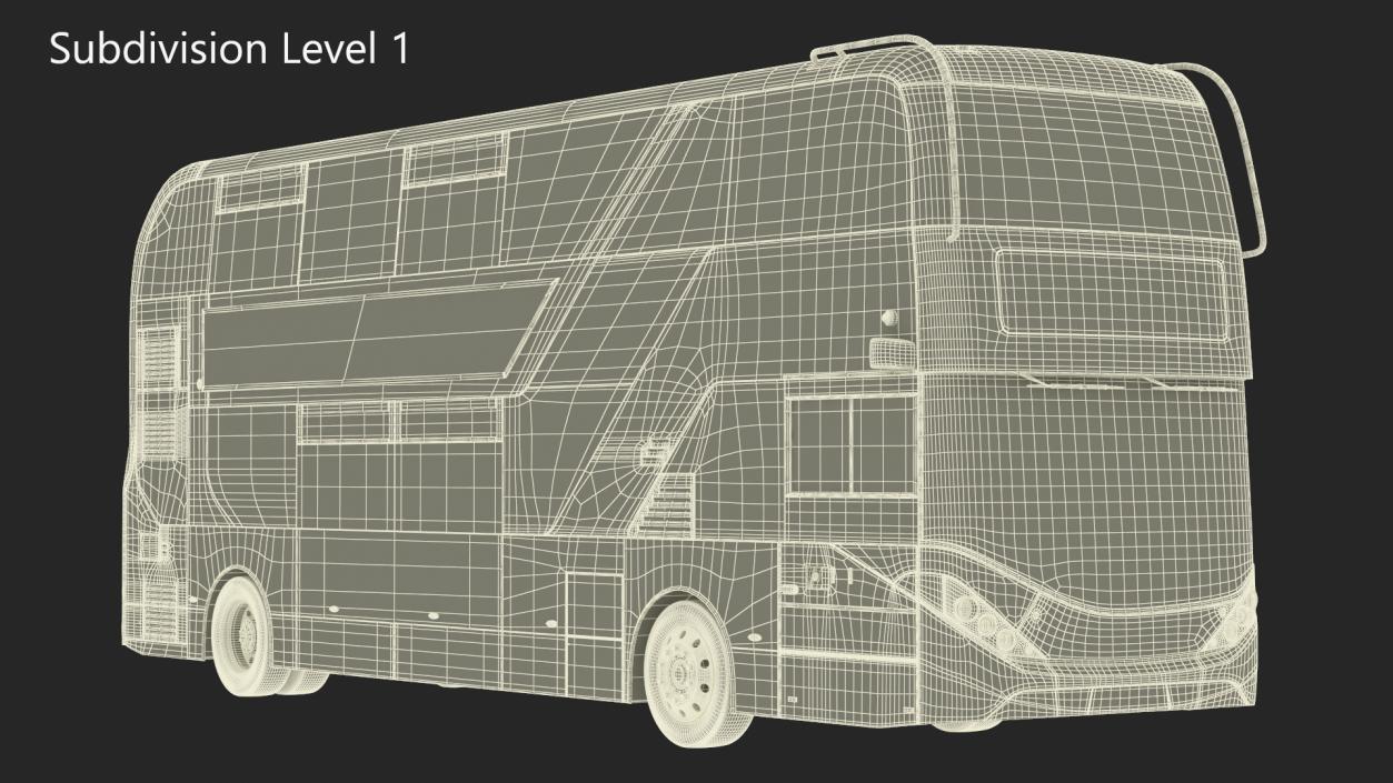 Alexander Dennis BYD 500 Electric Bus Rigged 3D model