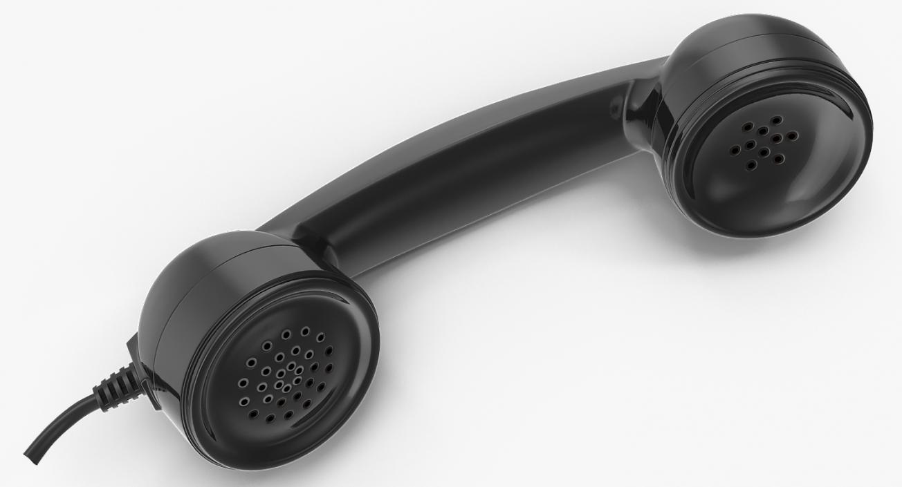 3D Retro Telephone Receiver 2
