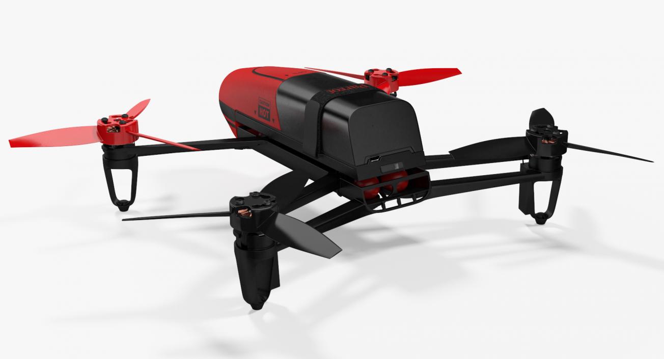 3D Parrot Bebop Quadcopter Drone Set model | 3D Molier ...