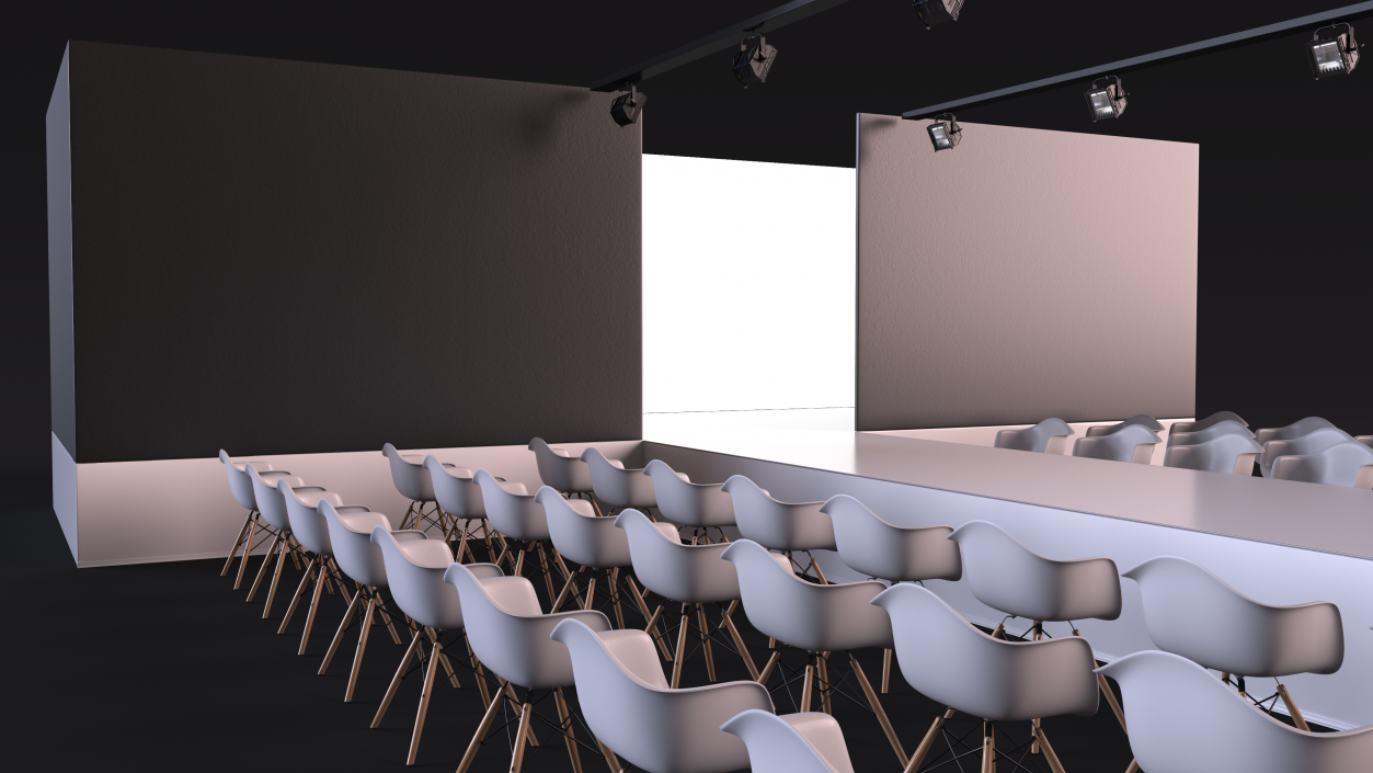 3D model Fashion Runway Stage