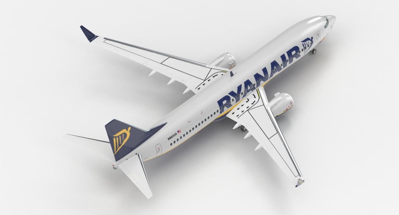Boeing 737-800 Ryanair 3D