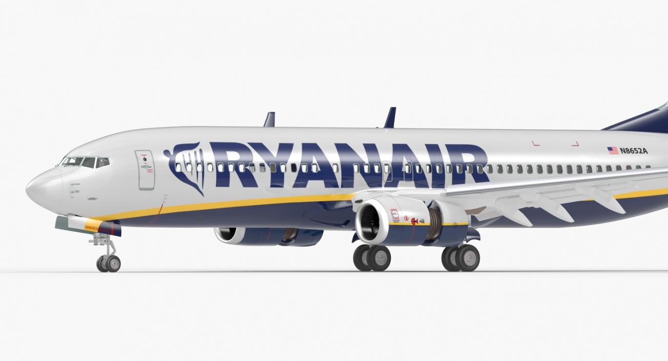 Boeing 737-800 Ryanair 3D