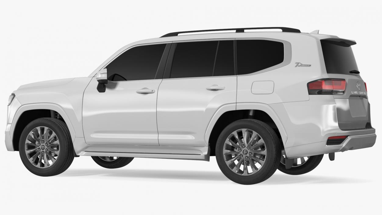 3D model Toyota Land Cruiser Silver 2022 Exterior Only