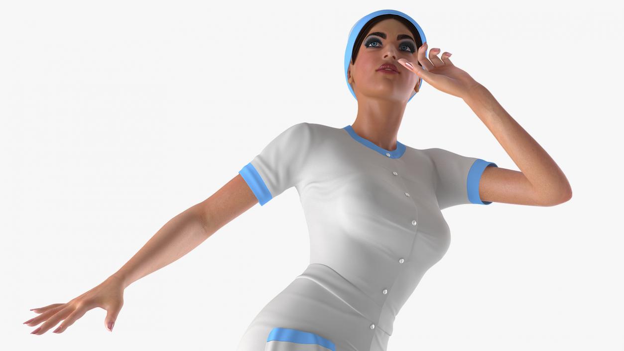 Woman in Nurse Costume 3D