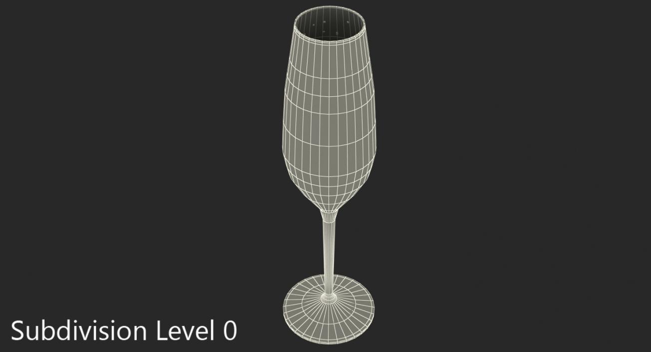 3D model Champagne Glass
