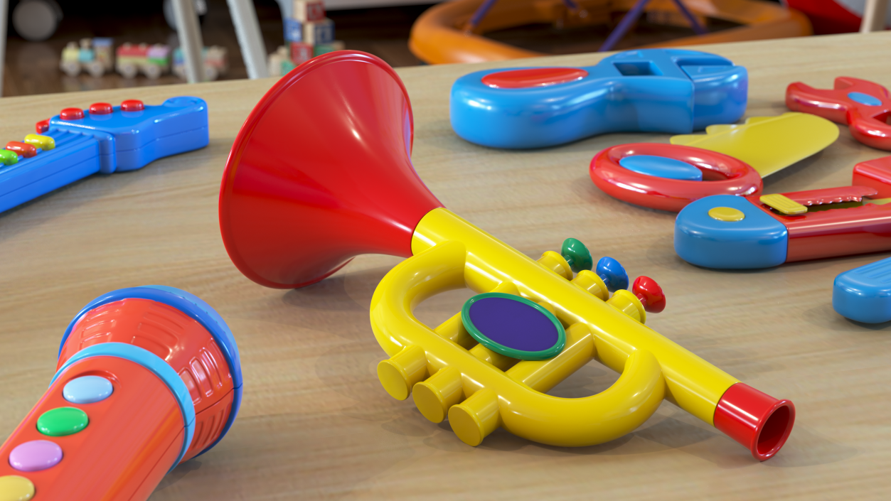 3D Kids Toy Trumpet Horn
