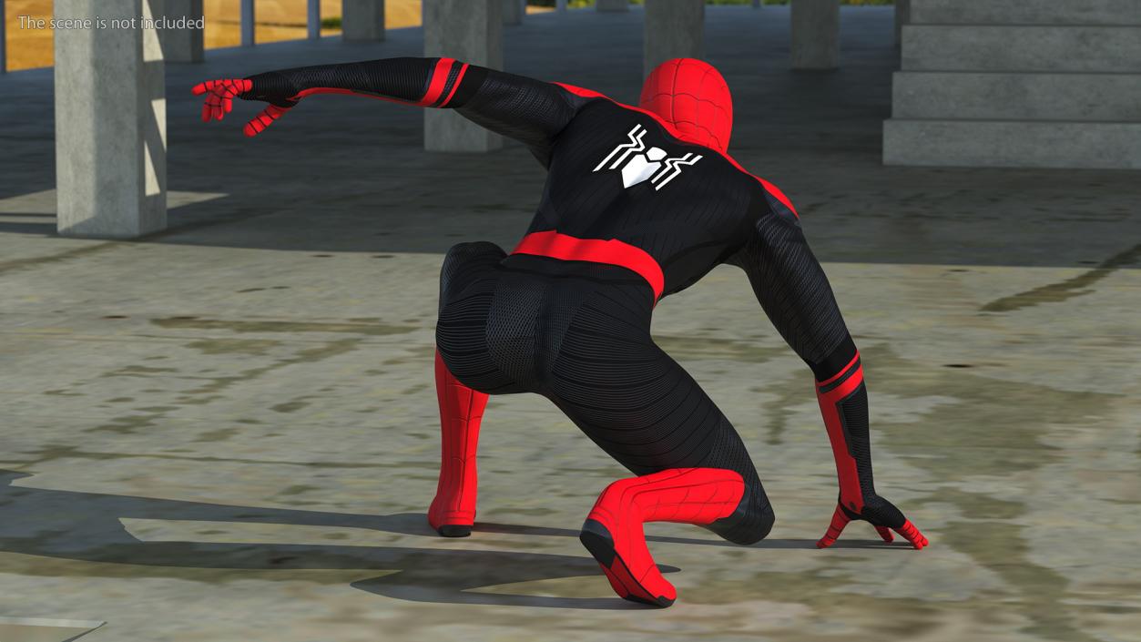 3D Spider Man Ready Pose