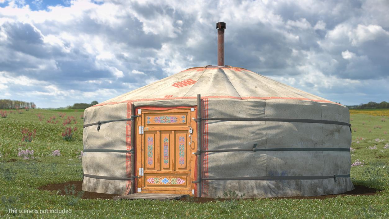 3D Mongolian Portable Yurt model