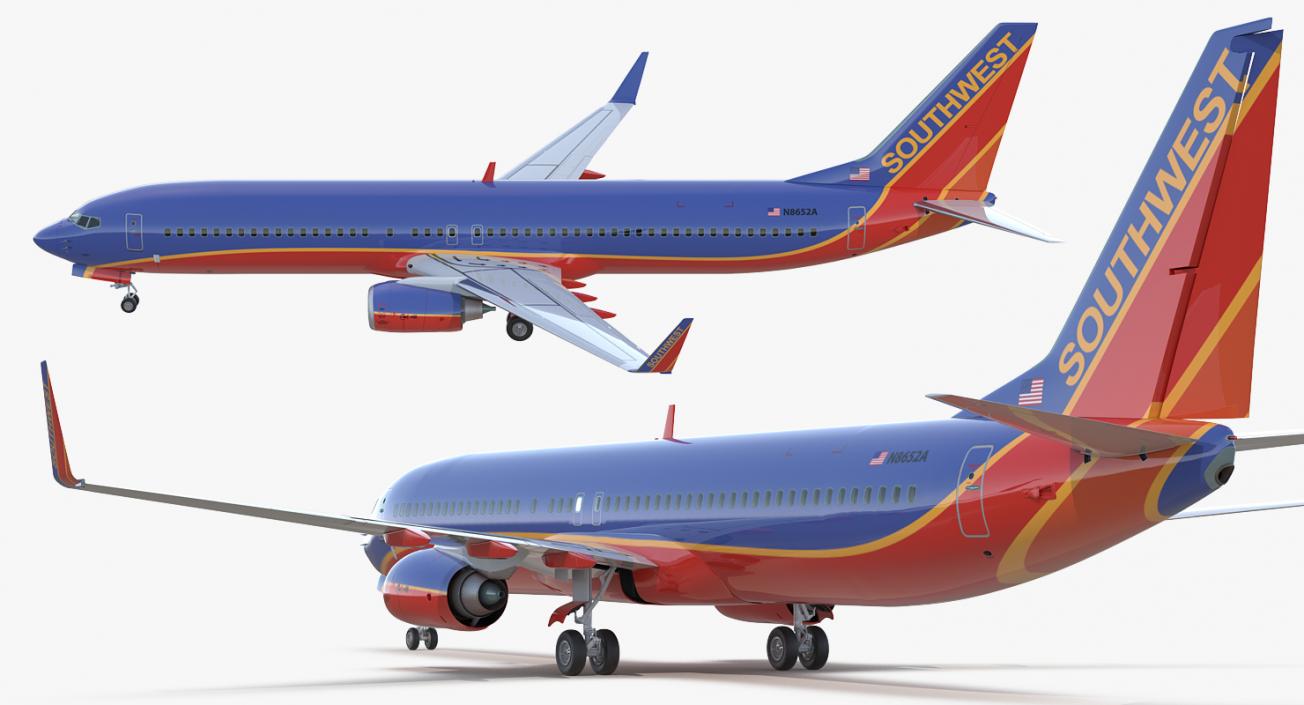 Boeing 737-900 ER Southwest Airlines with Cabin 3D