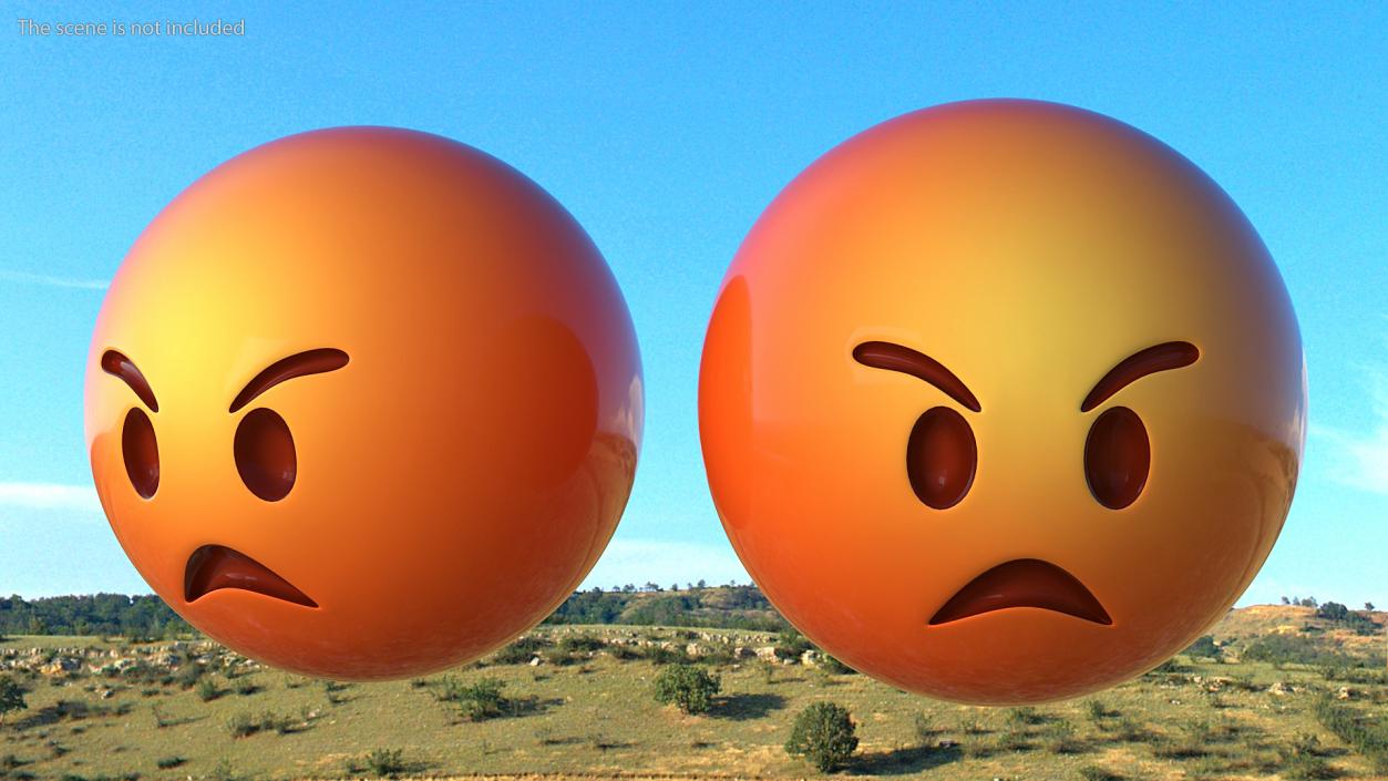 3D Angry Emoji