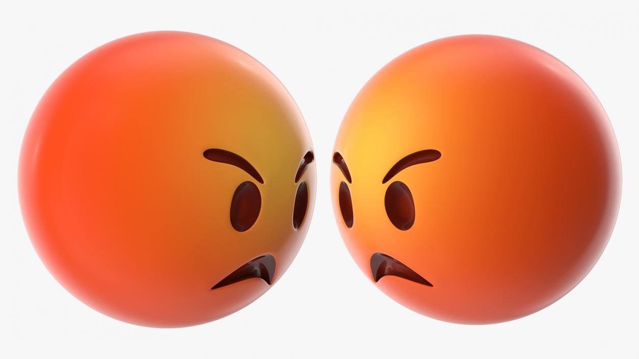 3D Angry Emoji