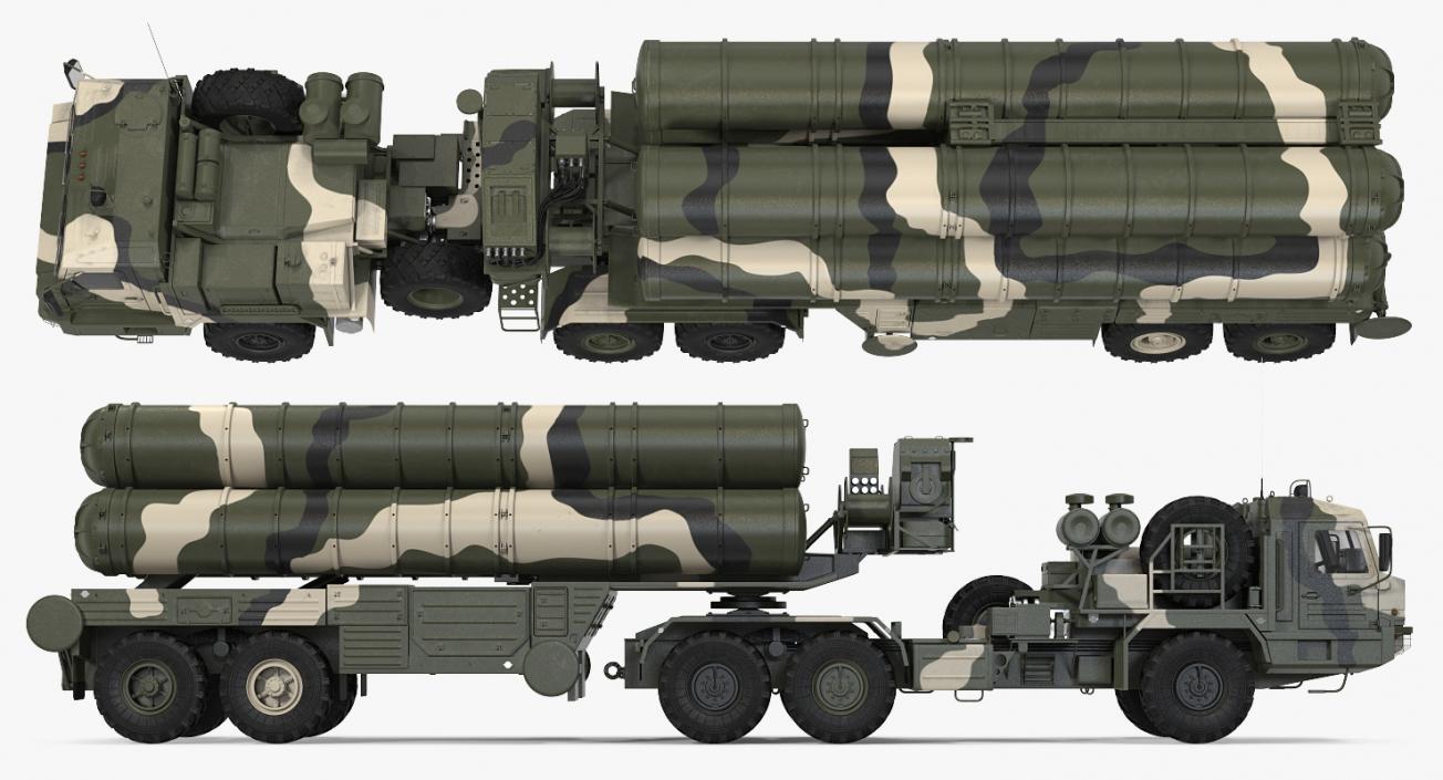 3D SA-21 Growler Mobile Missile System Vehicle model