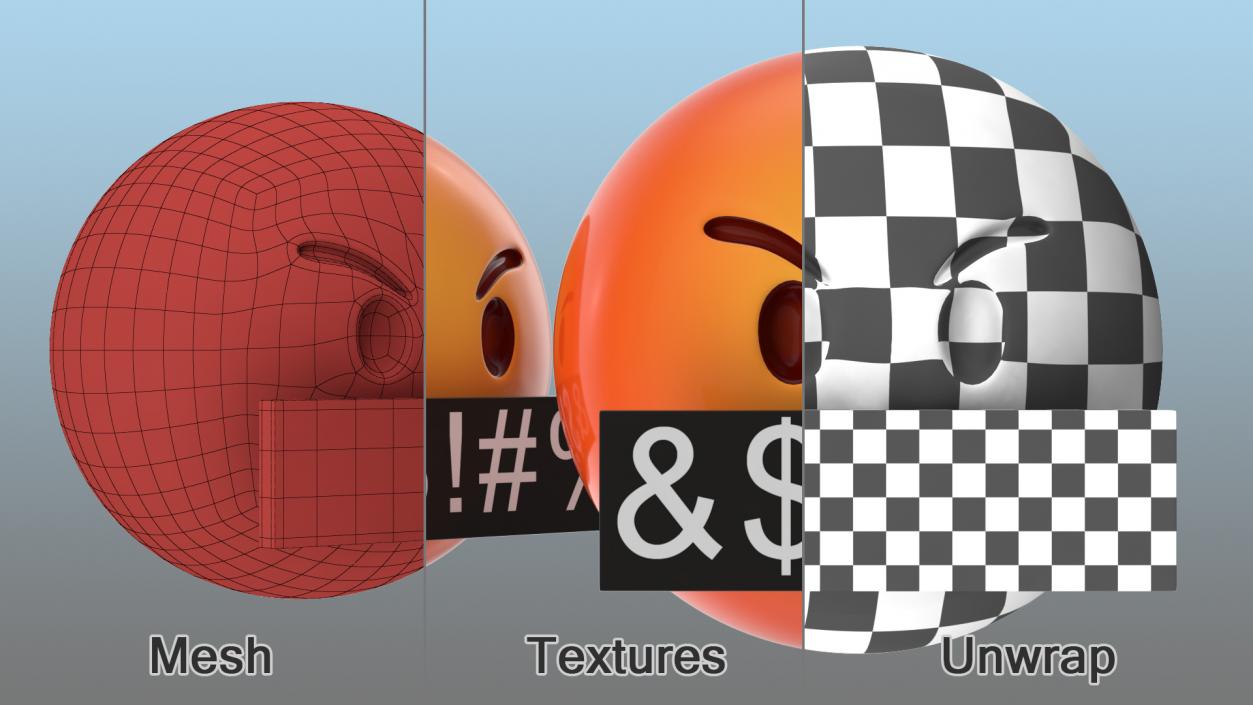 Mad Emoji 3D model