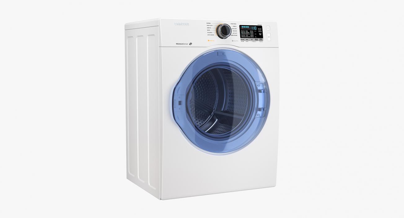 3D model Front Load Washing Machine and Dryer Samsung White