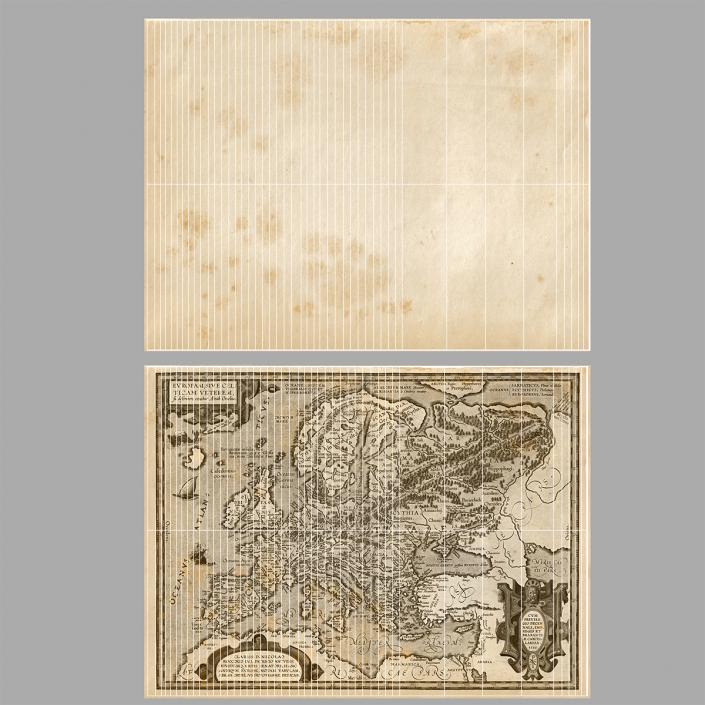 3D Old European Map